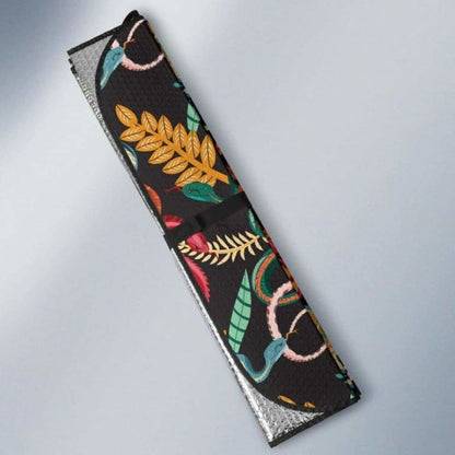 Colorful Snake Plant Pattern Car Auto Sun Shades