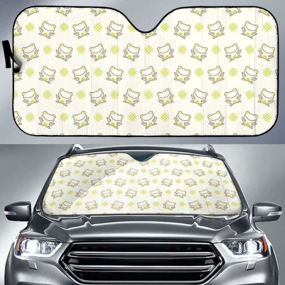 Cute Cartoon Frog Baby Pattern Car Auto Sun Shades
