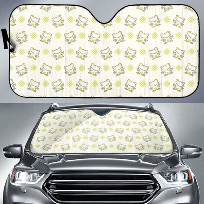 Cute Cartoon Frog Baby Pattern Car Auto Sun Shades