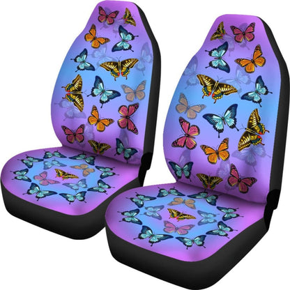 Colorful Butterflies Car Seat