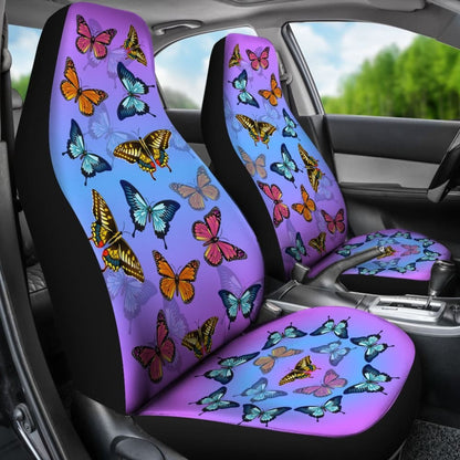 Colorful Butterflies Car Seat