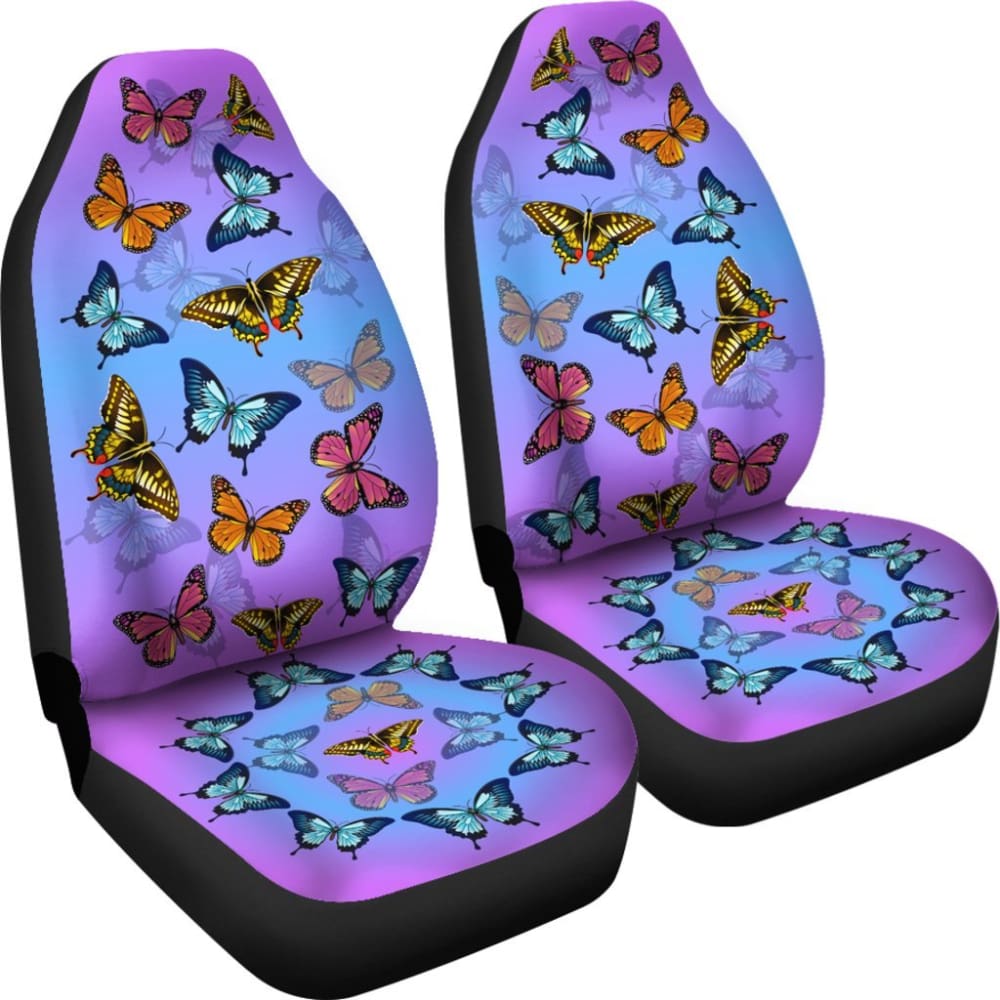 Colorful Butterflies Car Seat