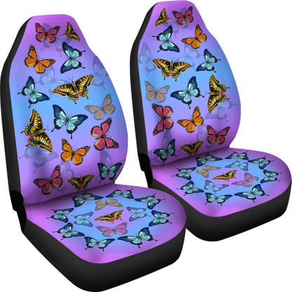 Colorful Butterflies Car Seat