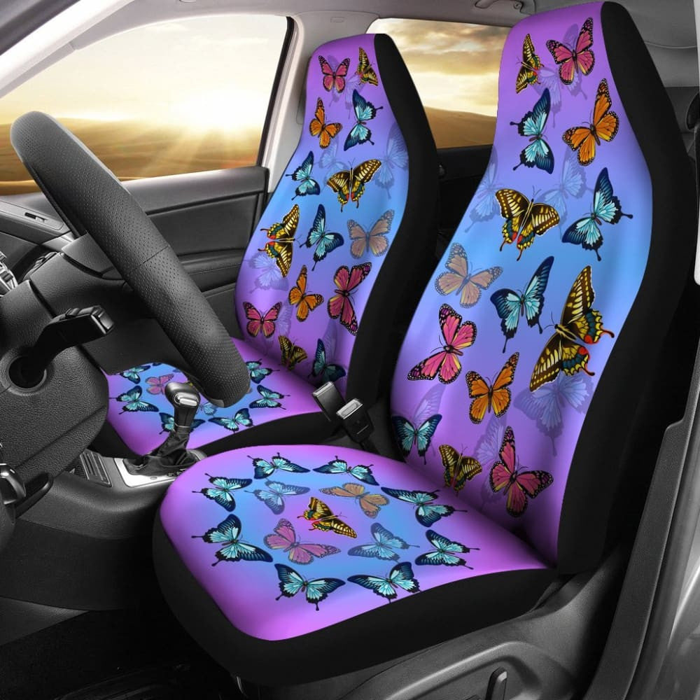 Colorful Butterflies Car Seat
