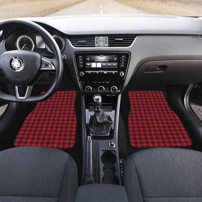 Red Checked Buffalo Plaid Amazing Car Floor Mats