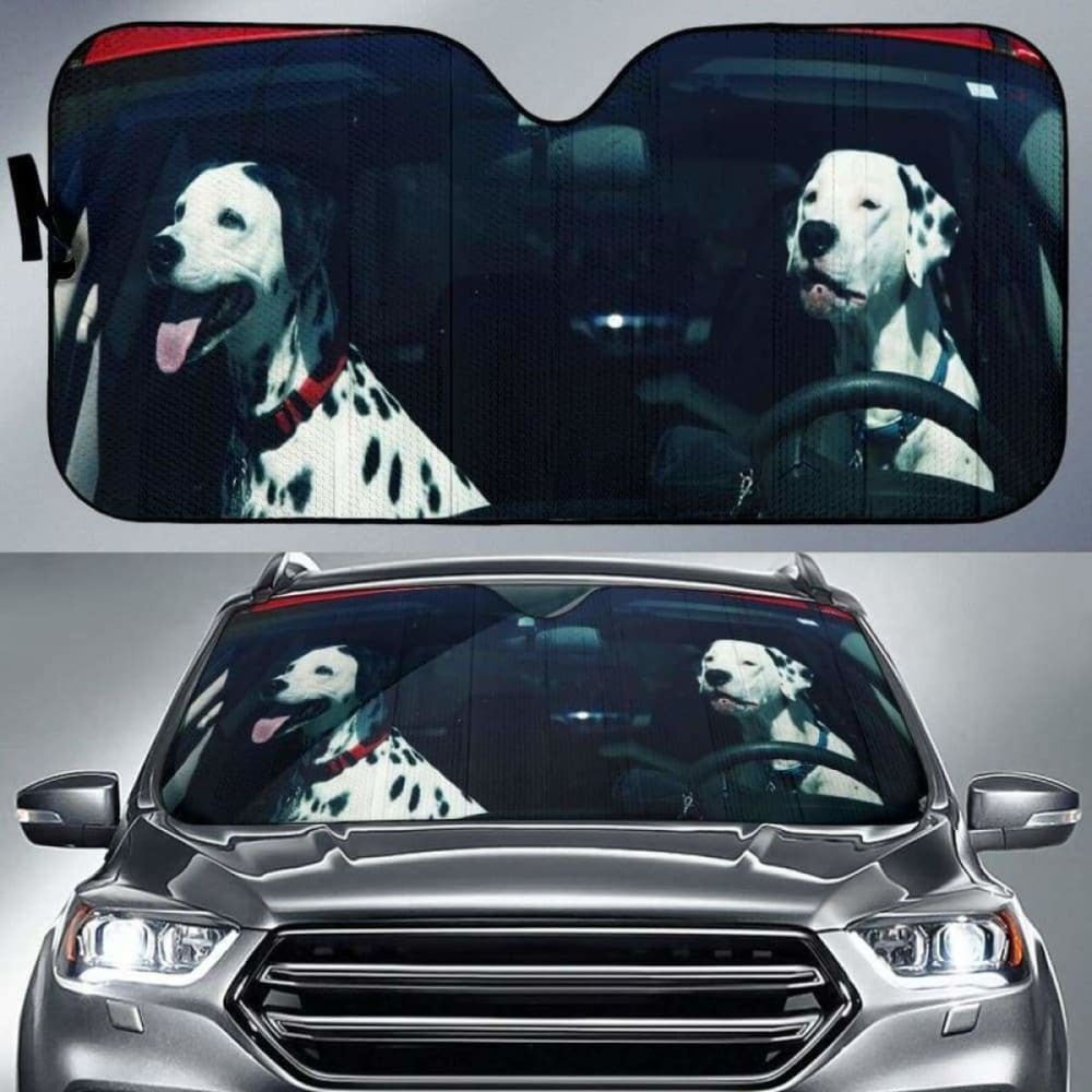 Dalmatians Driving Car Sun Shades