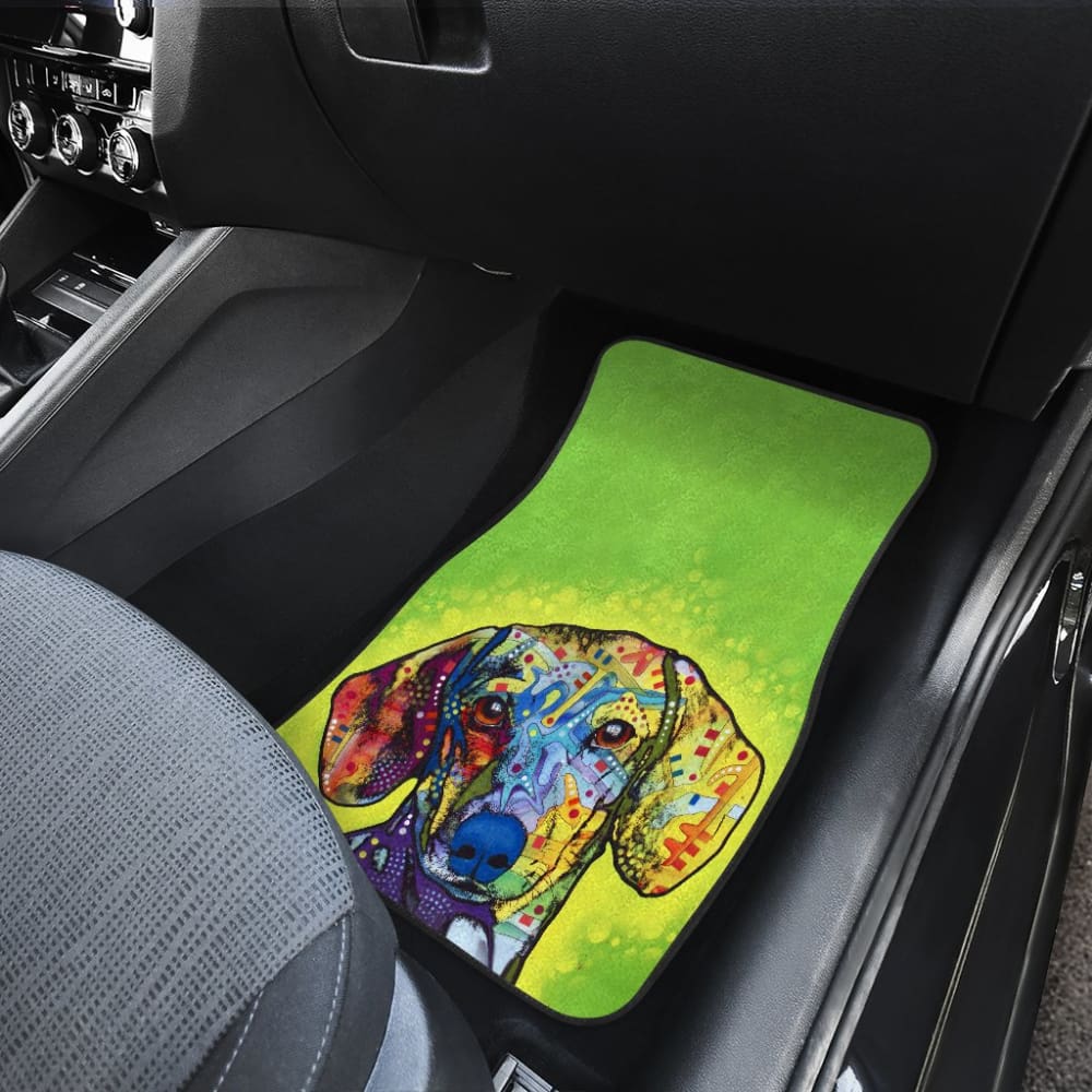 Dachshund Front And Back Car Mats