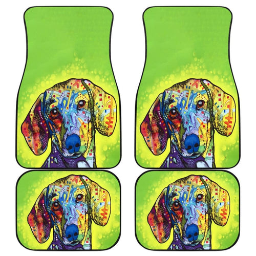 Dachshund Front And Back Car Mats