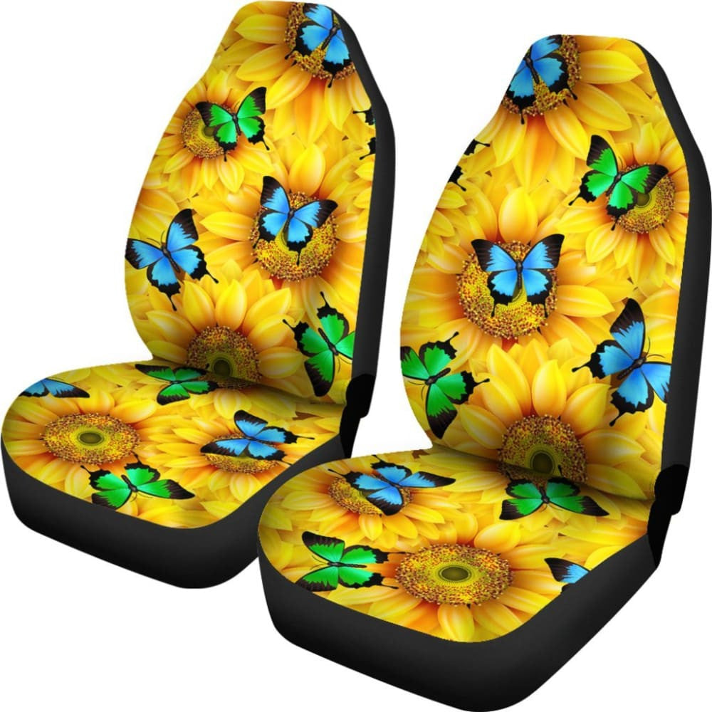 Sunflowers Butterfly Car Seat Cover