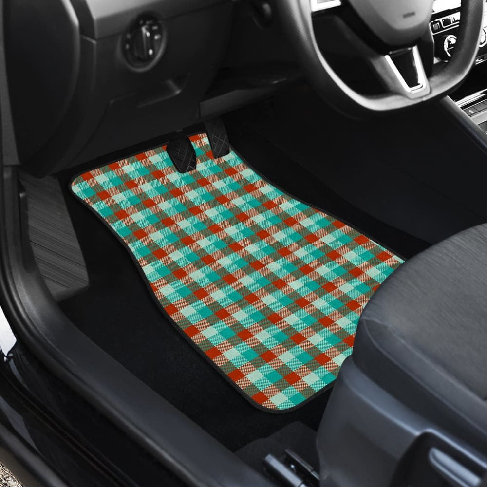 Colorful Checked Buffalo Plaid Amazing Car Floor Mats