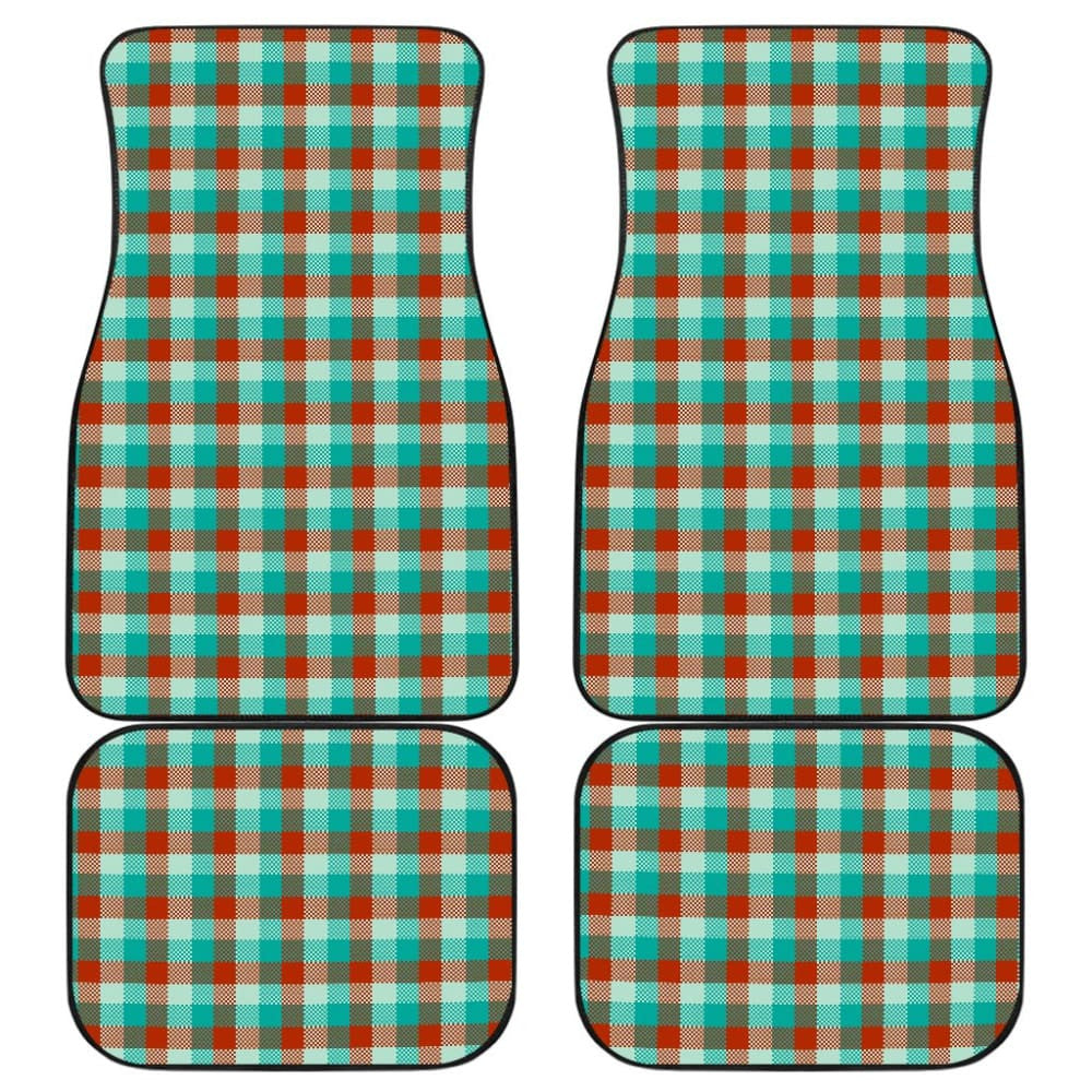 Colorful Checked Buffalo Plaid Amazing Car Floor Mats