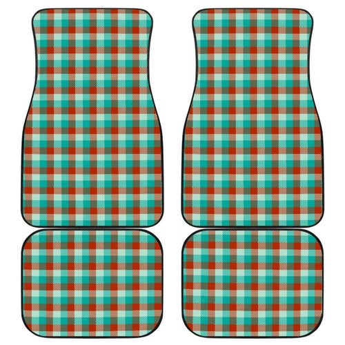 Colorful Checked Buffalo Plaid Amazing Car Floor Mats