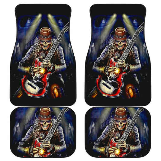 Set Pcs Skull Guitar Car Mats