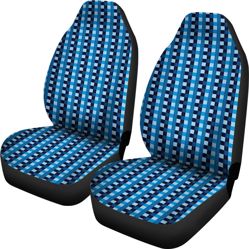 Blue Checked Buffalo Plaid Amazing Car Seat Covers