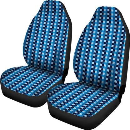 Blue Checked Buffalo Plaid Amazing Car Seat Covers