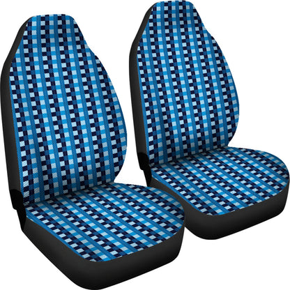 Blue Checked Buffalo Plaid Amazing Car Seat Covers