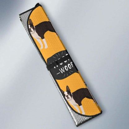 Boston Terrier Design Pattern Car Auto Sun Shades