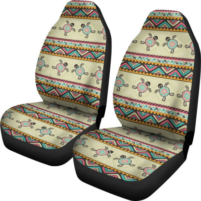 Ethnic Colorful Sea Turtle - Car Seat Covers