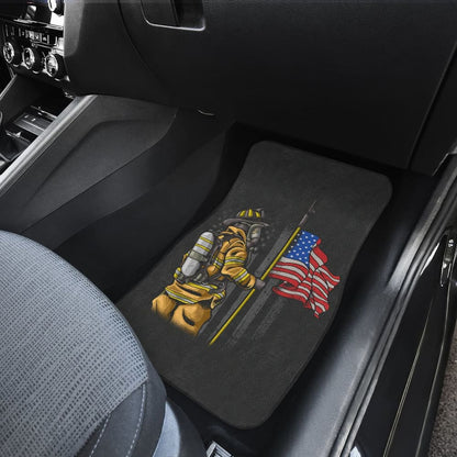 First Responders Firefighter Patriotic Car Floor Mats