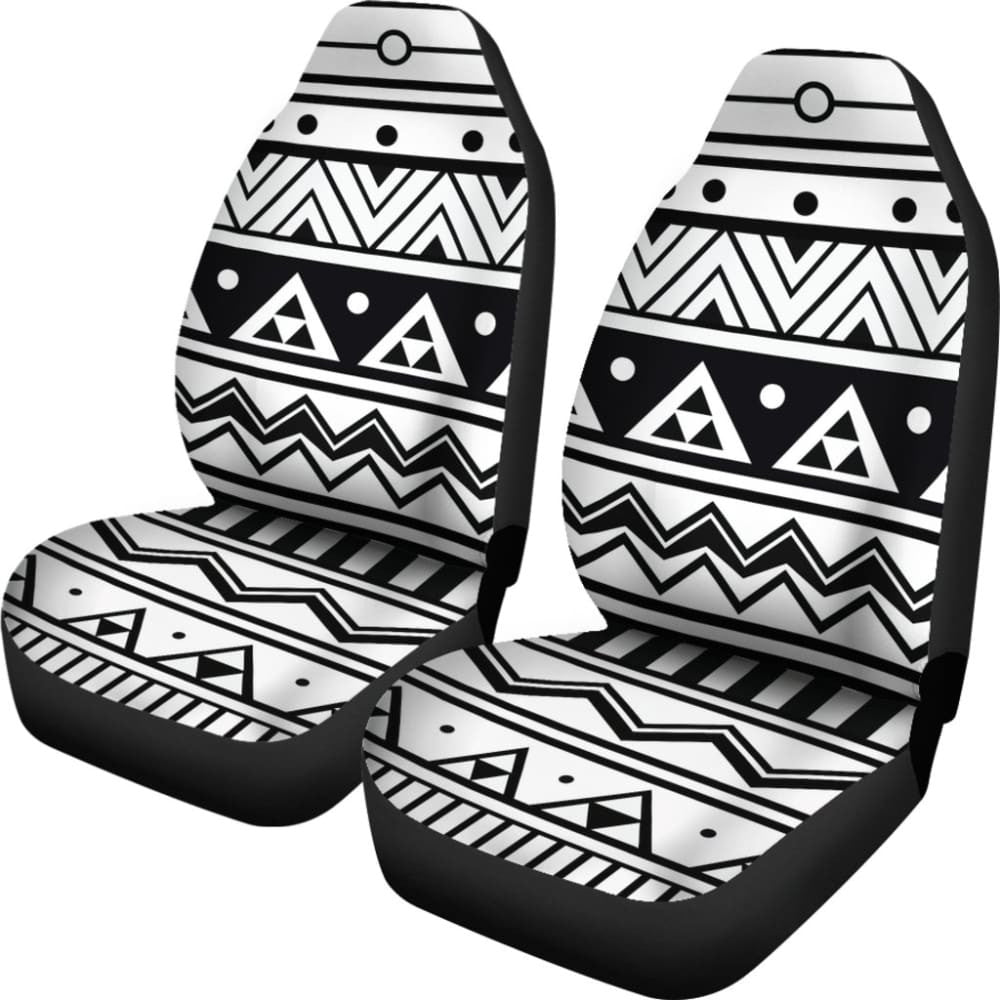 Black And White Aztec Car Seat Covers