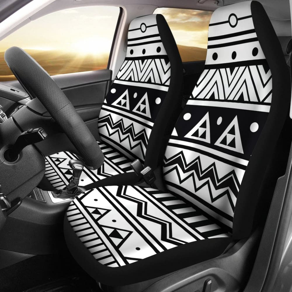 Black And White Aztec Car Seat Covers