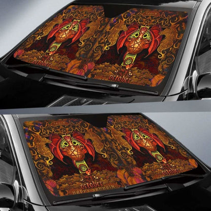 Celtic Samhain Dragon Auto Sun Shades - Happy Samhain Halloween