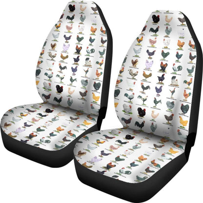 Car Seat Covers - Chicken Poultry Breeds