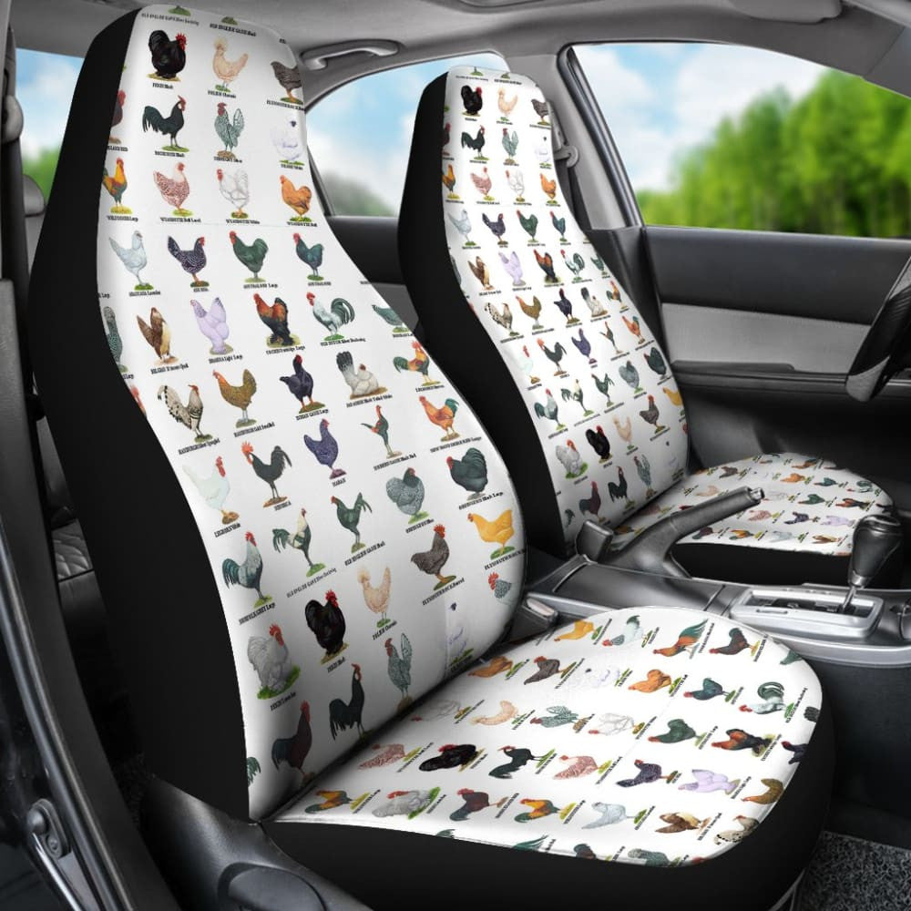 Car Seat Covers - Chicken Poultry Breeds