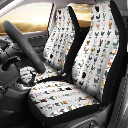 Car Seat Covers - Chicken Poultry Breeds
