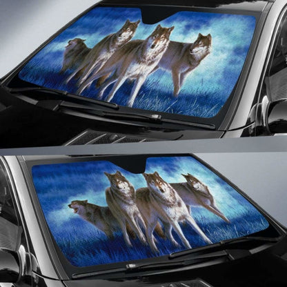 Car Sun Shades- Wolf Pack