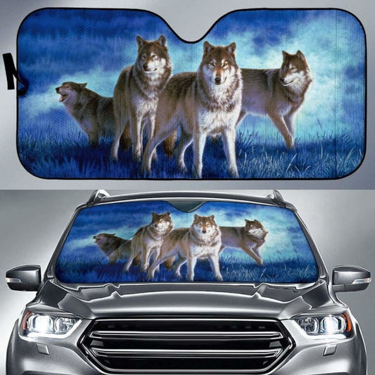 Car Sun Shades- Wolf Pack