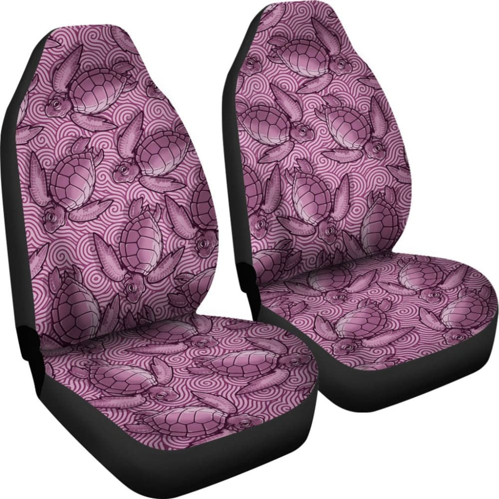 Turtle Swirl Car Seat Covers - Mauve