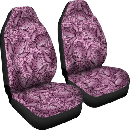 Turtle Swirl Car Seat Covers - Mauve