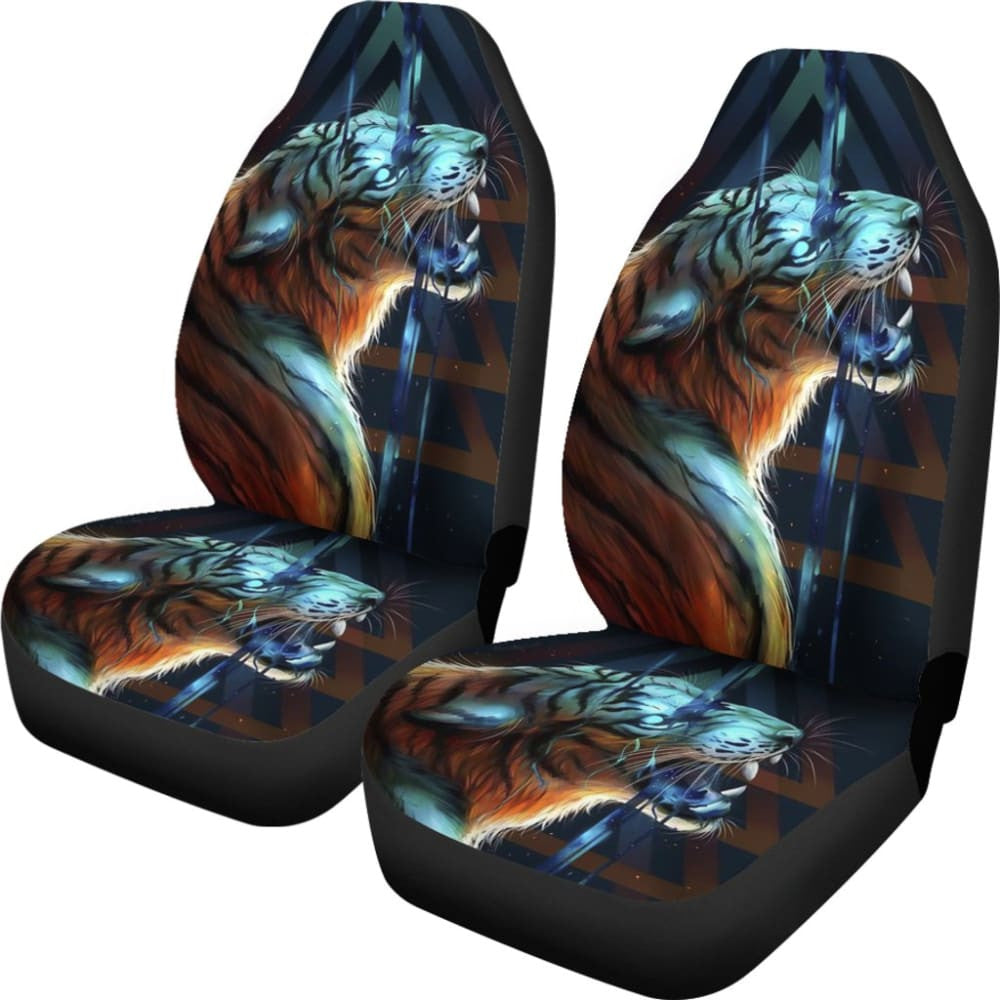 Tiger Art Design Animals Fantasy Car Seat Covers