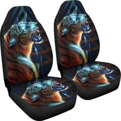 Tiger Art Design Animals Fantasy Car Seat Covers