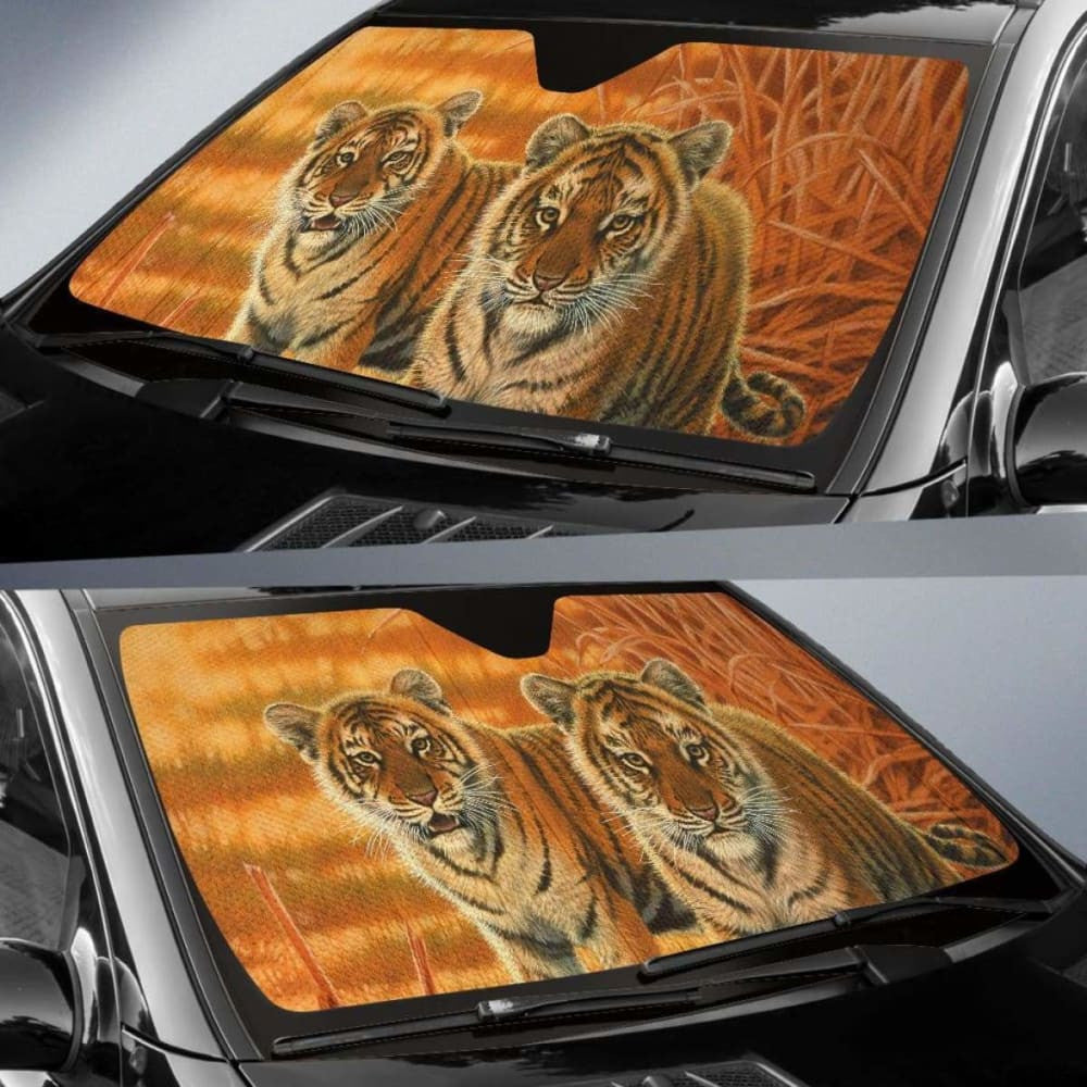 Car Sun Shade Tigers