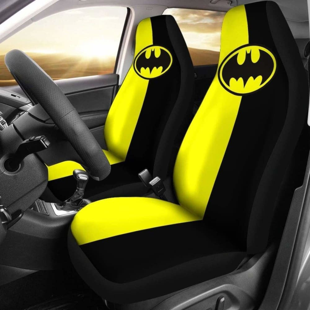 Yellow & Black Logo Batman Car Seat Covers Amazing