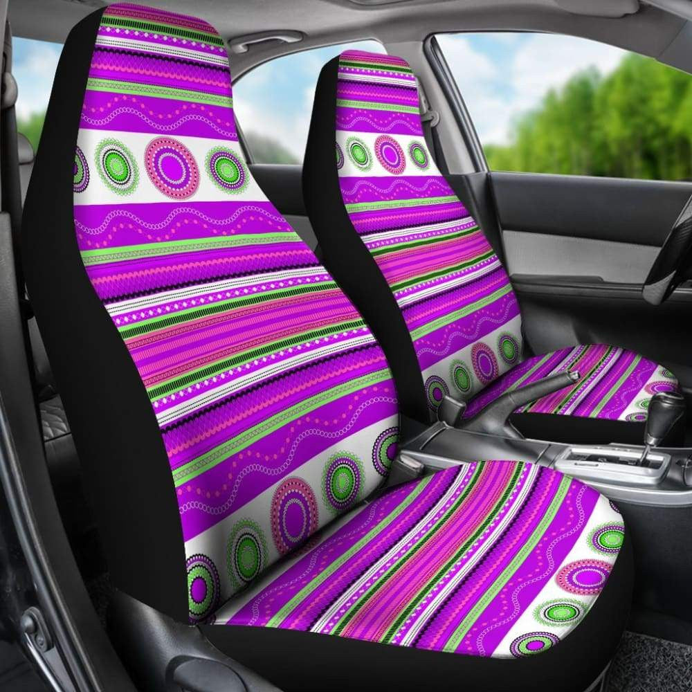Purple Aztec Design Car Seat Covers