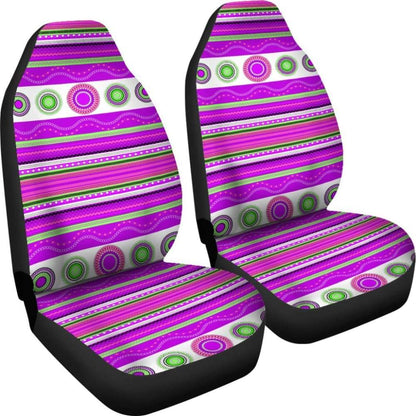 Purple Aztec Design Car Seat Covers