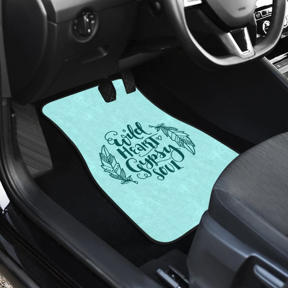 Amazing Wild Heart Gypsy Soul Ombre Car Floor Mats