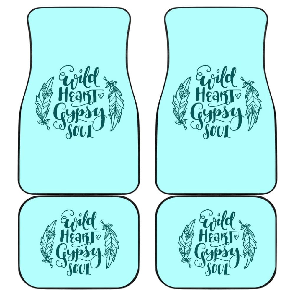 Amazing Wild Heart Gypsy Soul Ombre Car Floor Mats