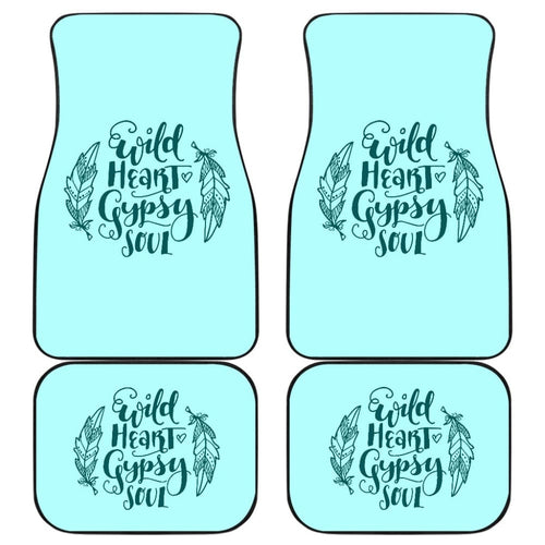 Amazing Wild Heart Gypsy Soul Ombre Car Floor Mats