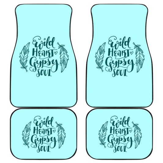 Amazing Wild Heart Gypsy Soul Ombre Car Floor Mats