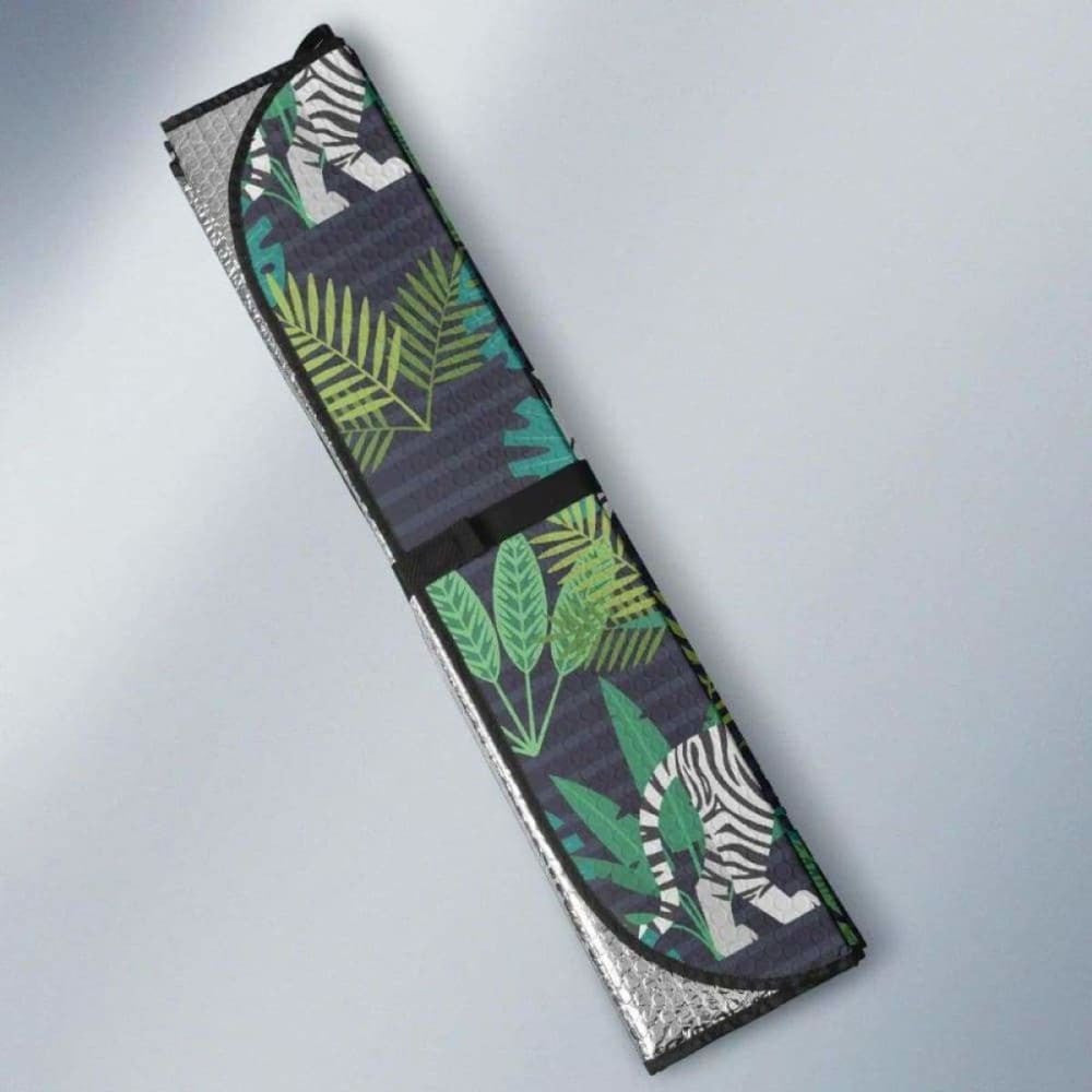 White Bengal Tigers Tropical Plant Car Auto Sun Shades