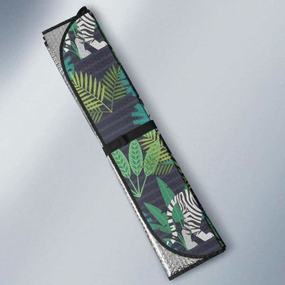 White Bengal Tigers Tropical Plant Car Auto Sun Shades