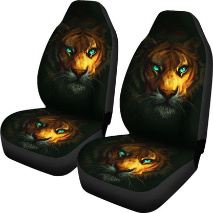 Tiger Digital Art Animal Car Seat Covers