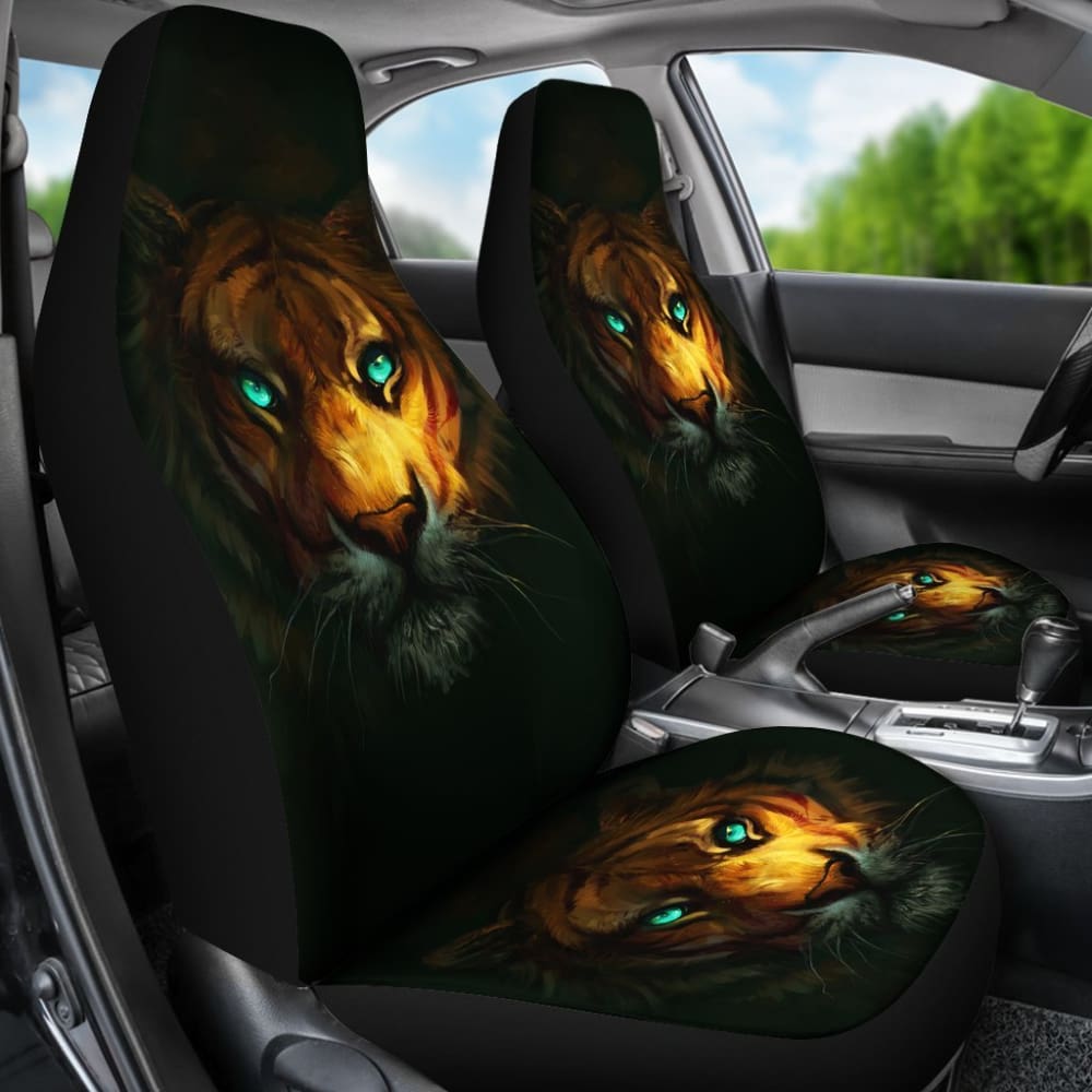 Tiger Digital Art Animal Car Seat Covers