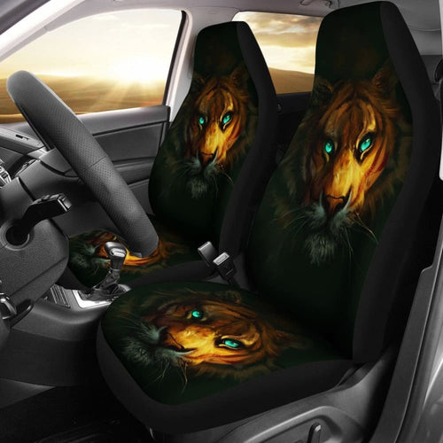 Tiger Digital Art Animal Car Seat Covers