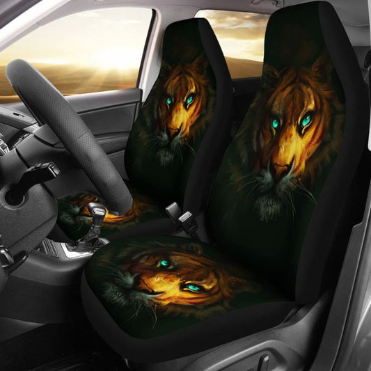 Tiger Digital Art Animal Car Seat Covers