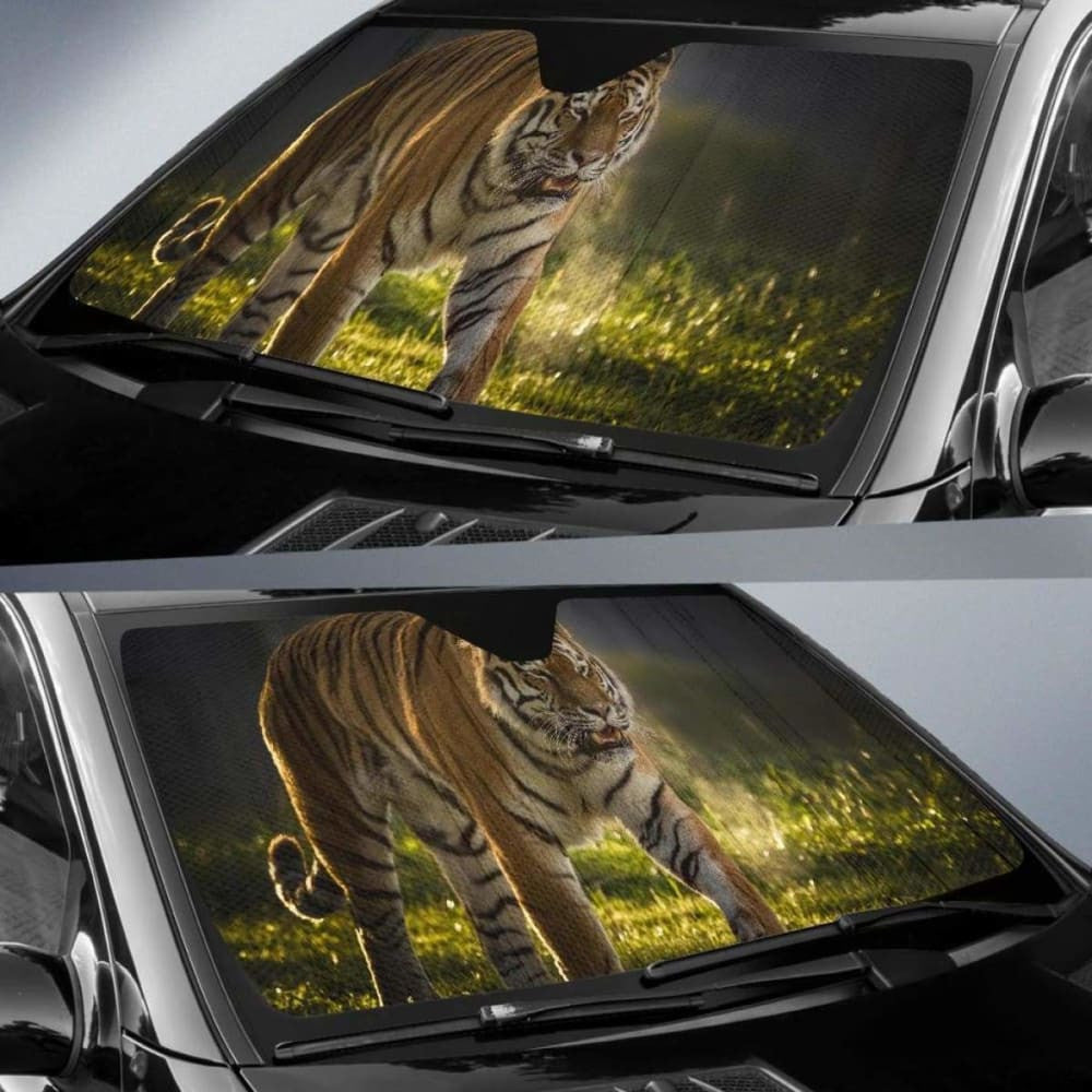 Tiger Vladimir Yorkshire Wildlife ParkK Car Sun Shade